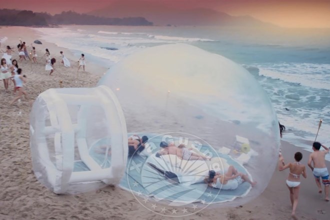 蒲江充气球形帐篷